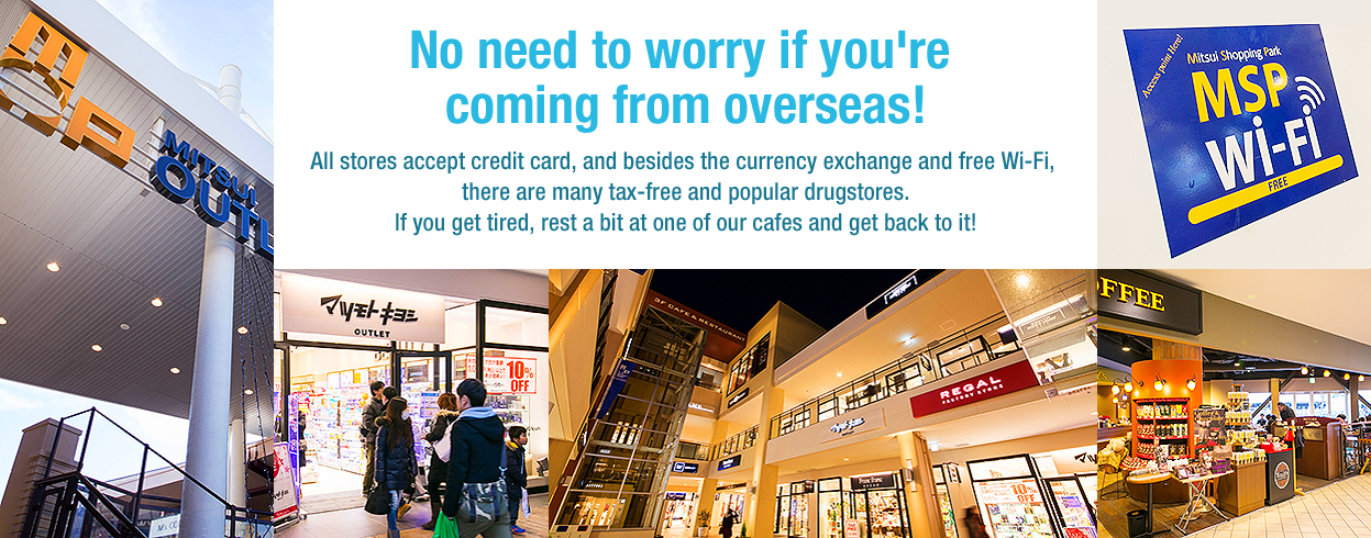 No need to worry if you're coming from overseas!
